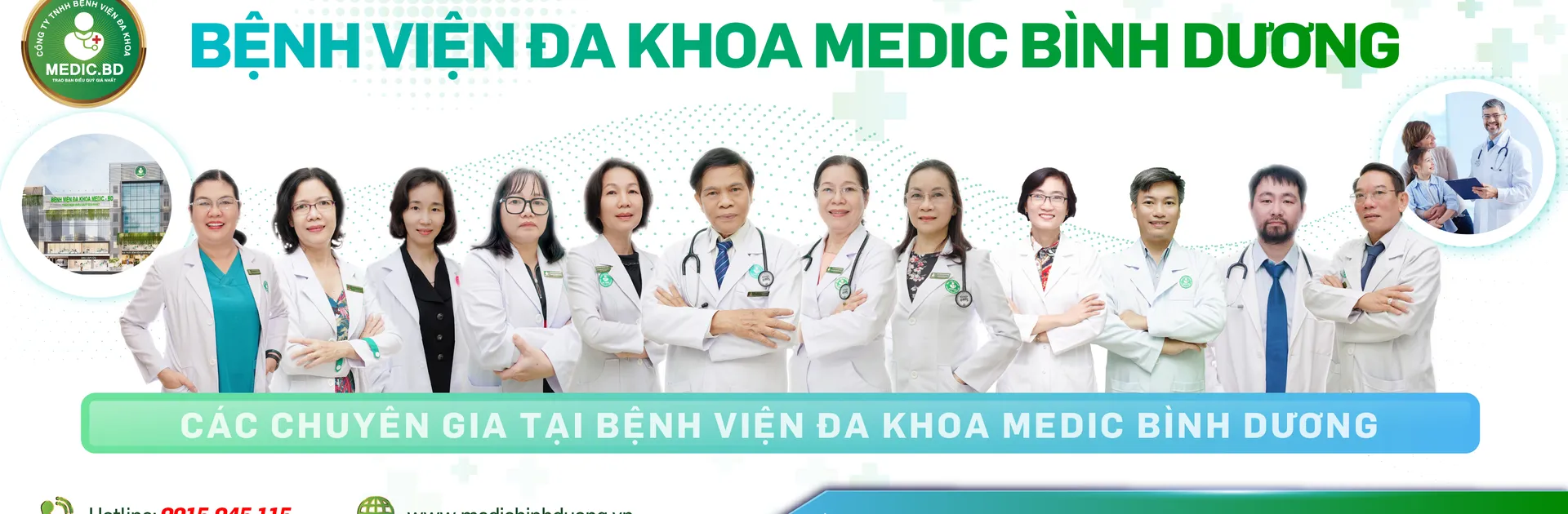 Đội ngũ bác sĩ bệnh viện đa khoa Medic Bình Dương