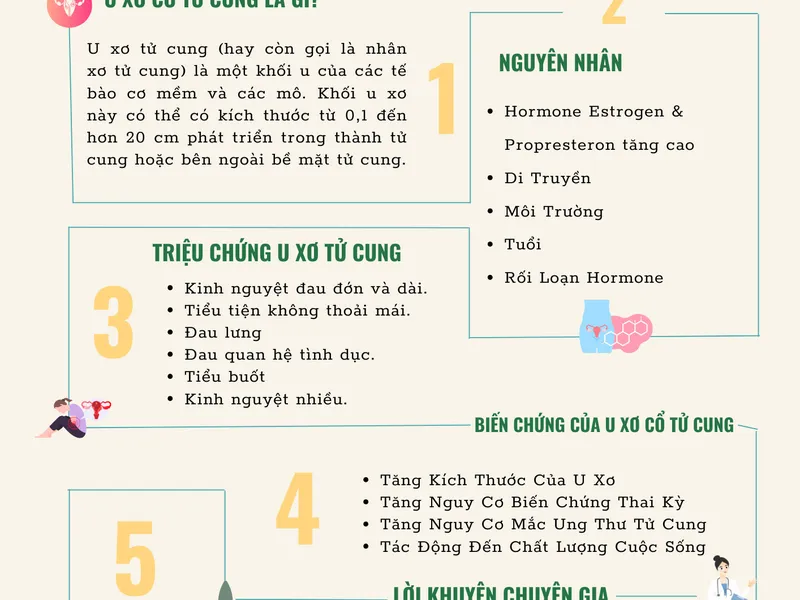 U XƠ CỔ TỬ CUNG: TRIỆU CHỨNG, NGUYÊN NHÂN VÀ CÁCH PHÒNG TRÁNH