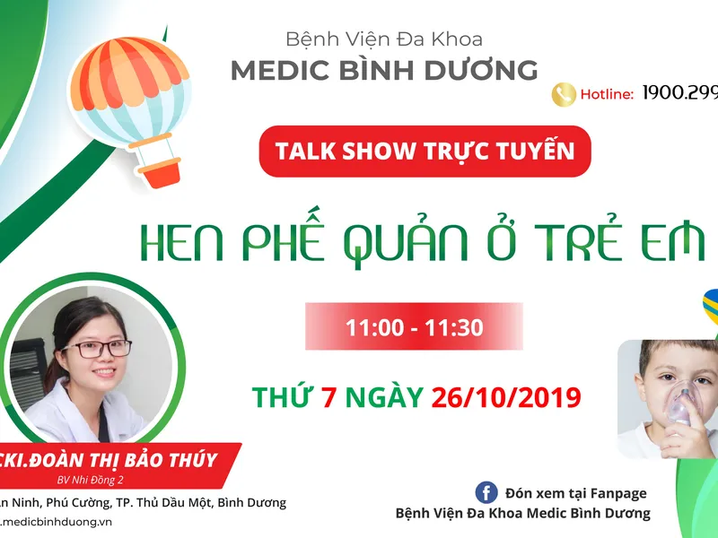 LIVESTREAM: HEN PHẾ QUẢN Ở TRẺ EM