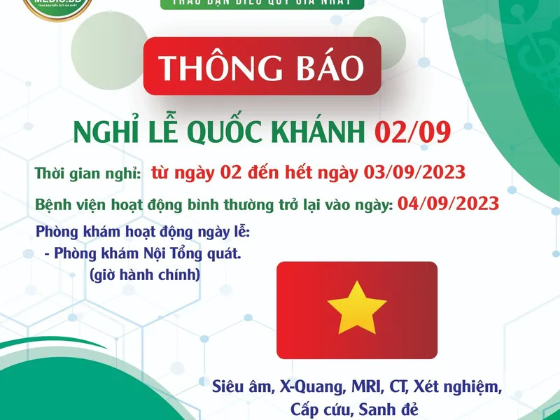 THÔNG BÁO NGHỈ LỄ QUỐC KHÁNH