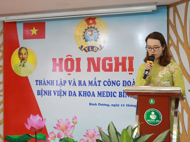 HỘI NGHỊ RA MẮT CÔNG ĐOÀN CƠ SỞ BỆNH VIỆN ĐA KHOA MEDIC BÌNH DƯƠNG