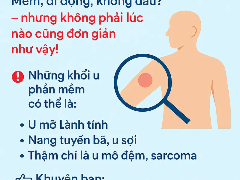 ĐỪNG CHỦ QUAN VỚI KHỐI U PHẦN MỀM DƯỚI DA