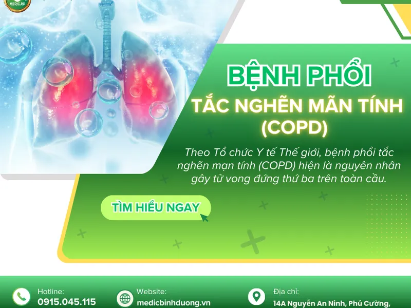 BỆNH PHỔI TẮC NGHẼN MÃN TÍNH (COPD): NGUYÊN NHÂN, TRIỆU CHỨNG VÀ PHƯƠNG PHÁP PHÒNG NGỪA