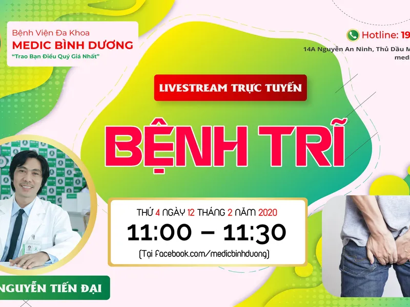 Livestream chia sẻ về chủ đề BỆNH TRĨ