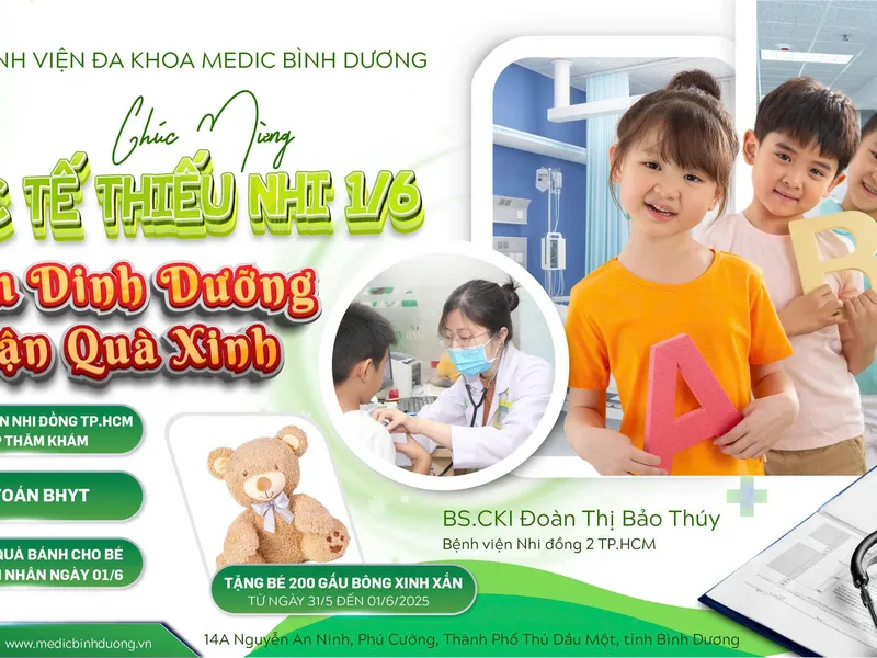 CHÀO MỪNG QUỐC TẾ THIẾU NHI 1/6 – NGÀY HỘI DÀNH RIÊNG CHO CÁC BÉ TẠI MEDIC BÌNH DƯƠNG