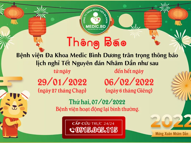 Thông báo lịch nghỉ Tết Nguyên Đán Nhâm Dần 2022
