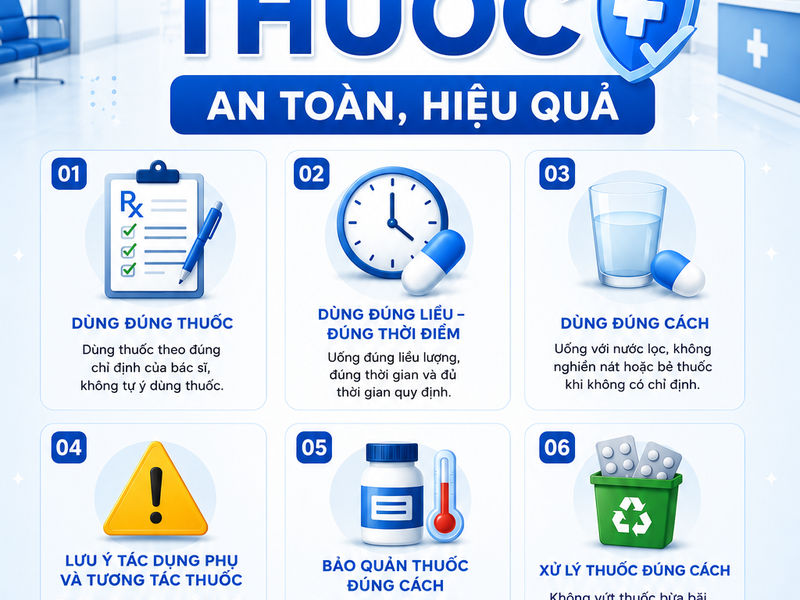 CÁCH SỬ DỤNG THUỐC AN TOÀN, HIỆU QUẢ