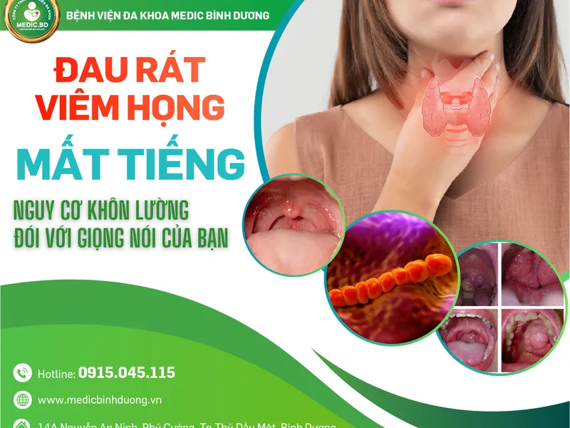 VIÊM HỌNG MẤT TIẾNG- NGUY CƠ KHÔN LƯỜNG ĐỐI VỚI GIỌNG NÓI CỦA BẠN