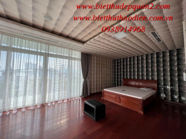 Phòng ngủ biệt thự view sông Phòng ngủ biệt thự view sông