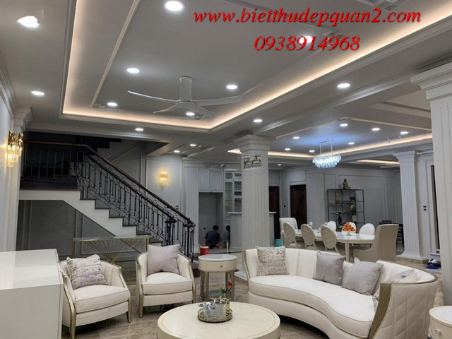 Phòng khách biệt thự compound Thảo Điền 1