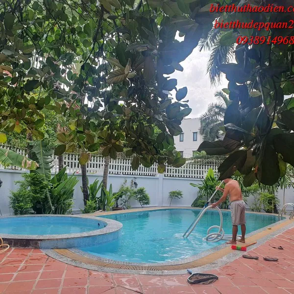 Cho thuê biệt thự thảo điền hồ bơi sân vườn