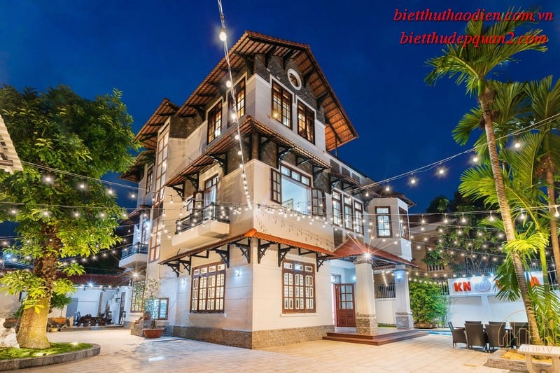 Villa góc 2 mặt tiền phường An Khánh, phía Thảo Điền Villa góc 2 mặt tiền phường An Khánh, phía Thảo Điền