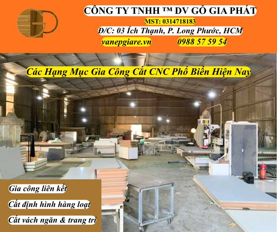 Các Hạng Mục Gia Công CNC Phổ Biến Hiện Nay