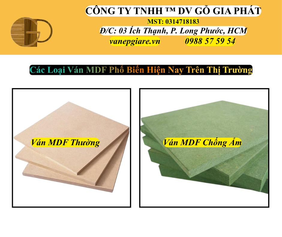 Các Loại Ván MDF Phổ Biến Hiện Nay Trên Thị Trường