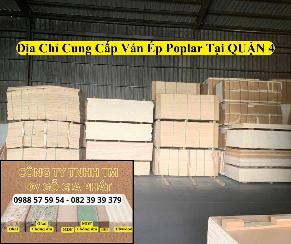 Địa Chỉ Cung Cấp Ván Ép Poplar Chất Lượng Tại Quận 4