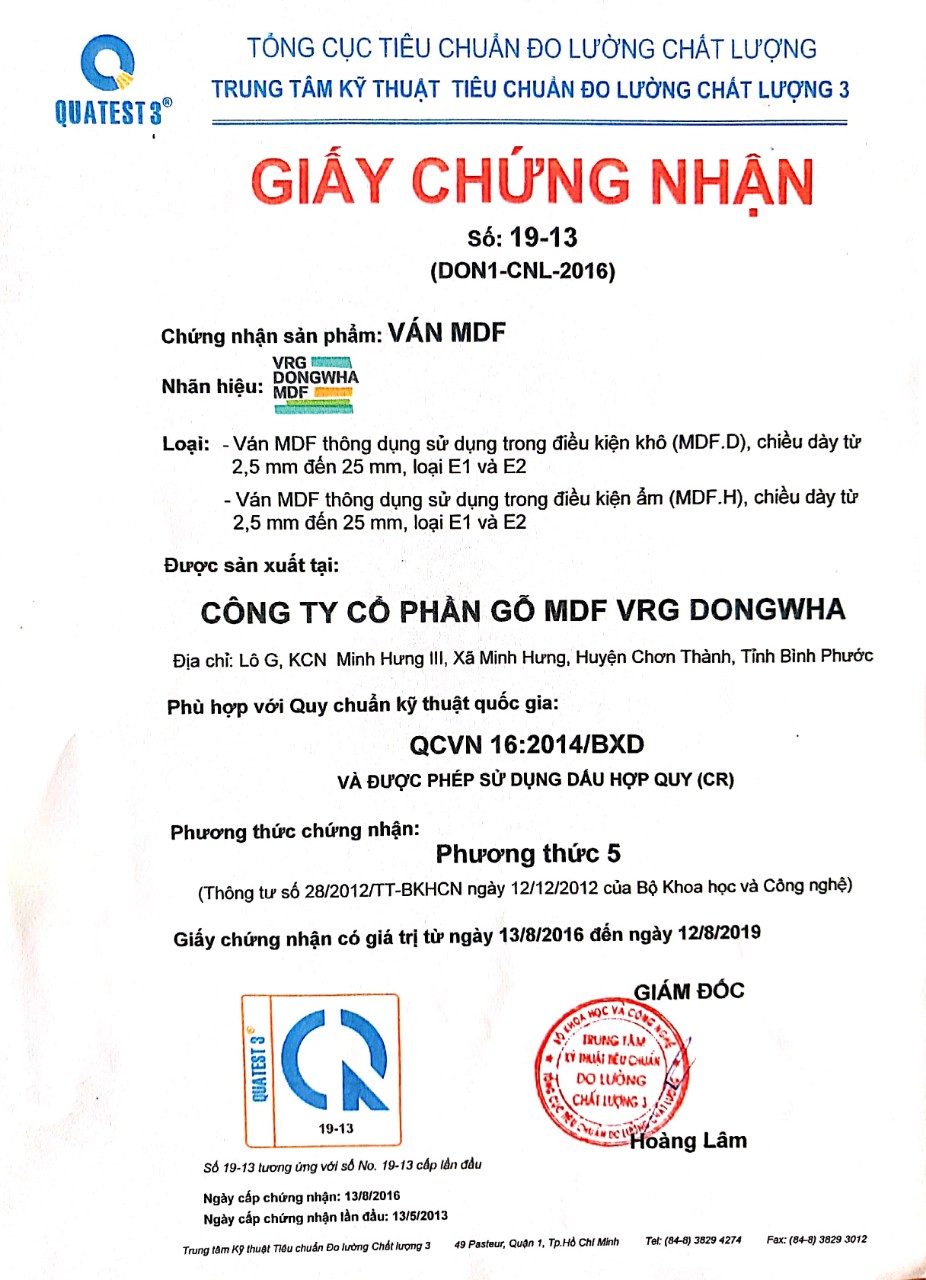 Giấy chứng nhận sản phẩm đạt chuẩn của tổng cục đo lường chất lượng. Giấy chứng nhận sản phẩm đạt chuẩn của tổng cục đo lường chất lượng.