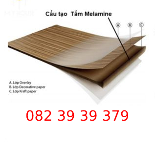 Ván MDF phủ melamine tạo nên từ nhiều thành phần Ván MDF phủ melamine tạo nên từ nhiều thành phần