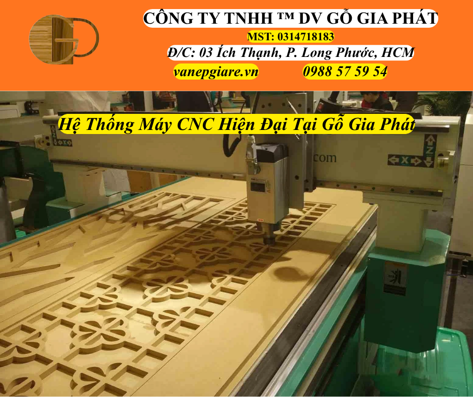 Hệ Thông Máy Cắt Gỗ CNC Hiện Đại Tại Gỗ Gia Phát
