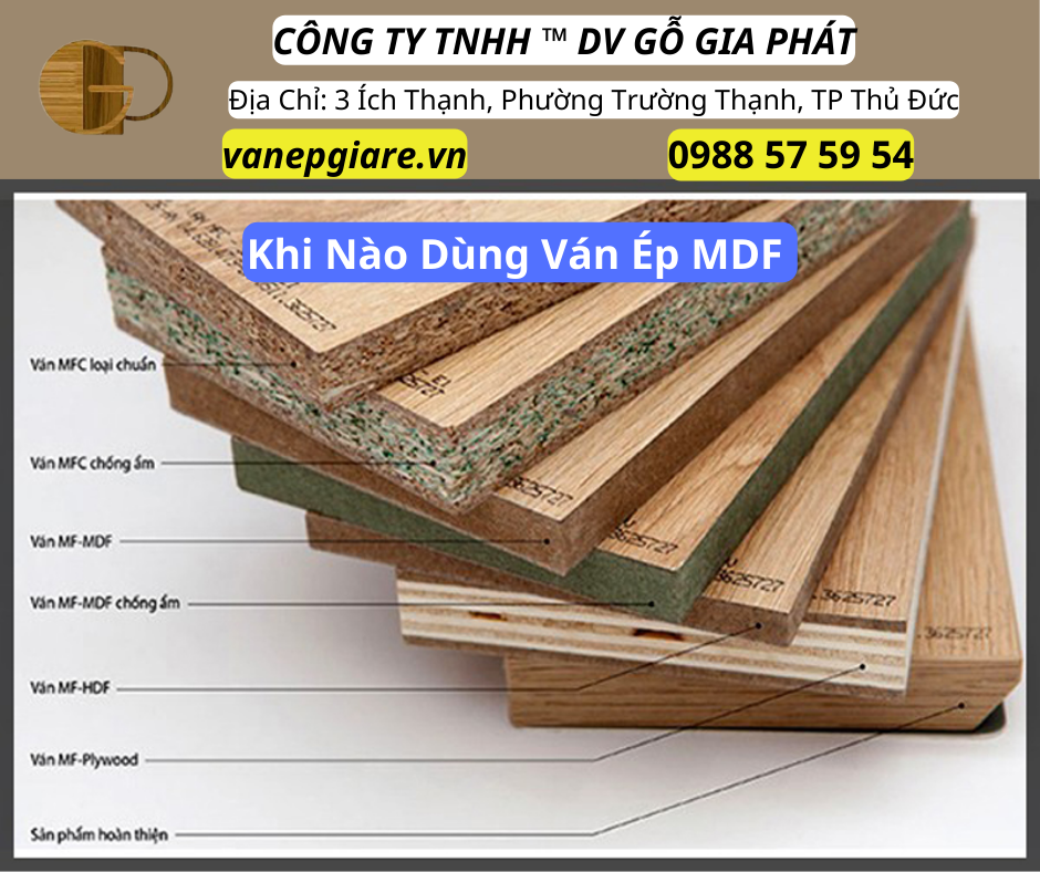 Ván Ép MDF Dùng Khi Nào