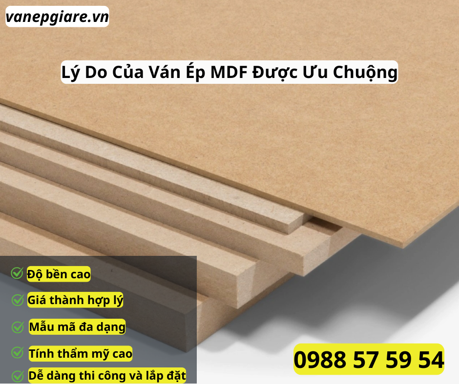 Những Lý Do Ván Ép MDF Được Ưu Chuộng Hiện Nay