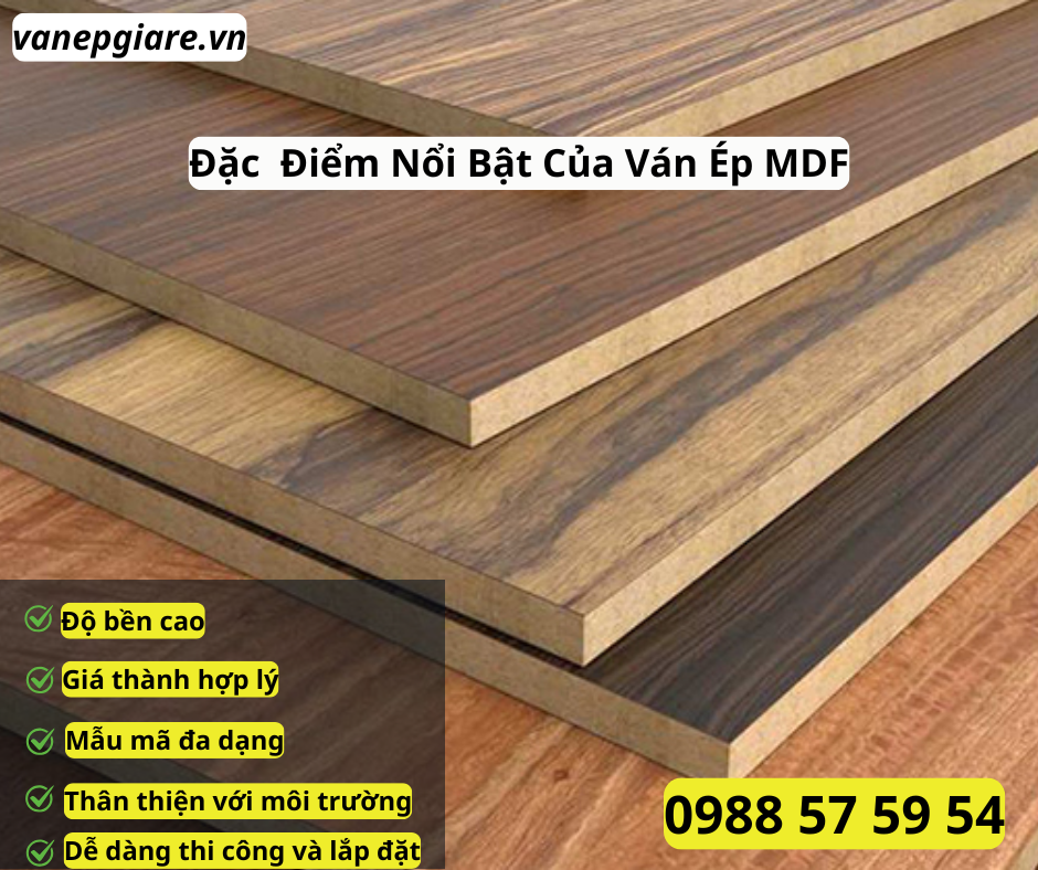 Những Đặc Điểm Của Ván Ép MDF Mang Lại