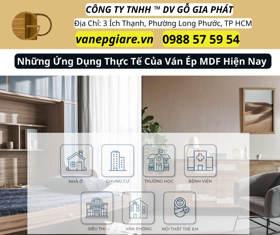 Những Ứng Dụng Của Ván Ép MDF Phổ Biến Hiện Nay