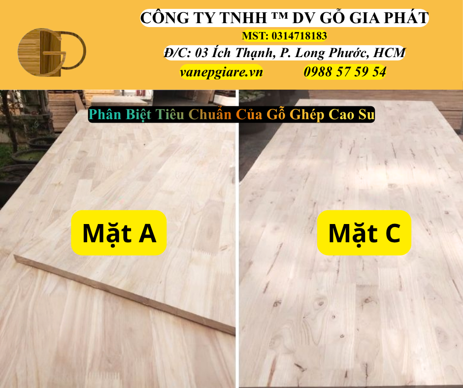 Phân Biệt Tiêu Chuẩn Của Gỗ Ghép Cao Su