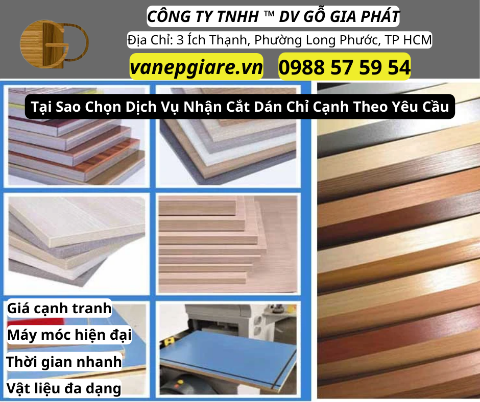 Tại Sao Chọn Dịch Vụ Cắt Ván Và Dán Chỉ Cạnh Theo Yêu Cầu