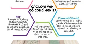 Tìm hiểu các loại gỗ công nghiệp.