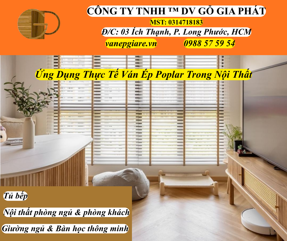 Ứng Dụng Thực Tế Của Ván Ép POPLAR Trong Nội Thất