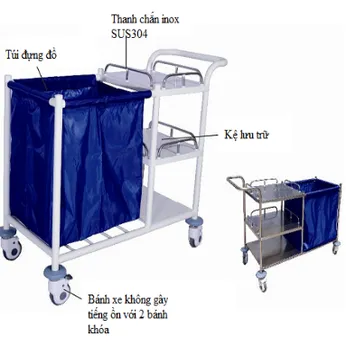 Xe đẩy đồ giặt ủi y tế LCT-118561J