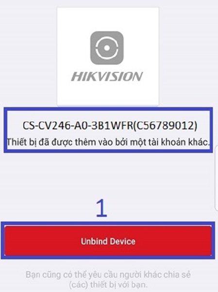 ezviz unbind device