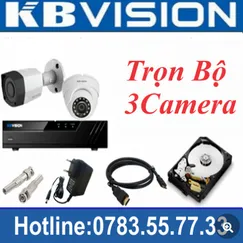 Trọn Bộ 03 Camera Kbvision 2.0MP