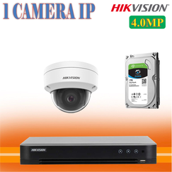 Trọn Bộ 01 Camera Hikvision 4.0MP Chính Hãng