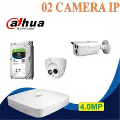 Trọn bộ 02 camera Dahua 4.0mp Chính Hãng