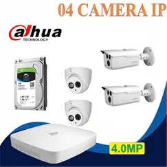 Trọn bộ 04 camera Dahua 4.0mp Chính Hãng