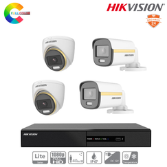 Trọn Bộ 4 Camera Hikvision ColorVu 2MP [Màu Ban Đêm]
