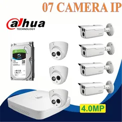 Trọn bộ 07 camera Dahua 4.0mp Chính Hãng