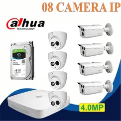 Trọn bộ 08 camera Dahua 4.0mp Chính Hãng