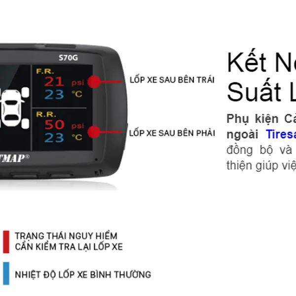 Camera hành trình Papago S70G (có cảnh báo giao thông)