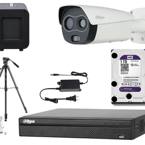Trọn bộ camera đo thân nhiệt Dahua