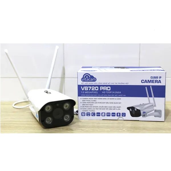 Camera IP Wifi Vitacam VB720PRO chuẩn nén video H.265X