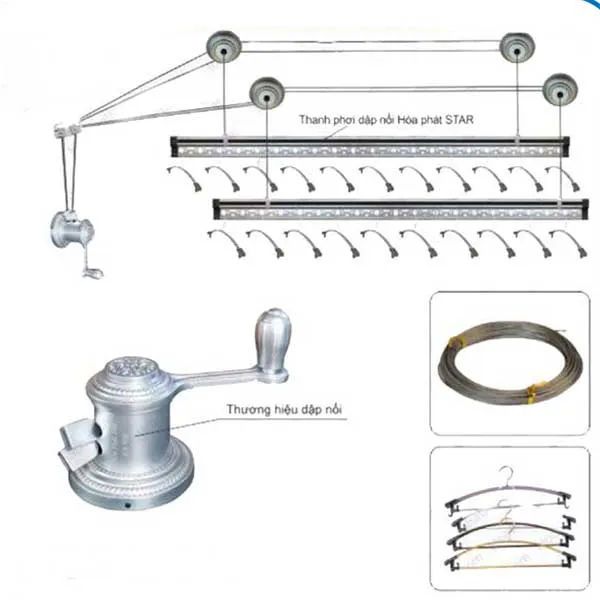 Giàn Phơi Thông Minh Hòa Phát Model KS980