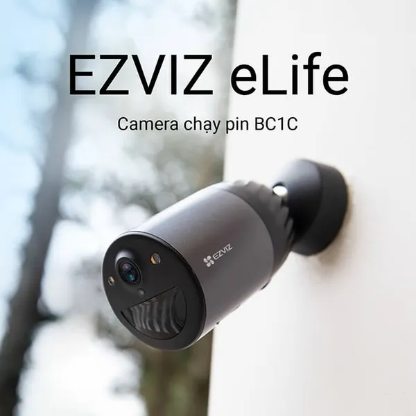 Camera Wifi Ezviz Elife BC1C 1080P - Sử dụng Pin