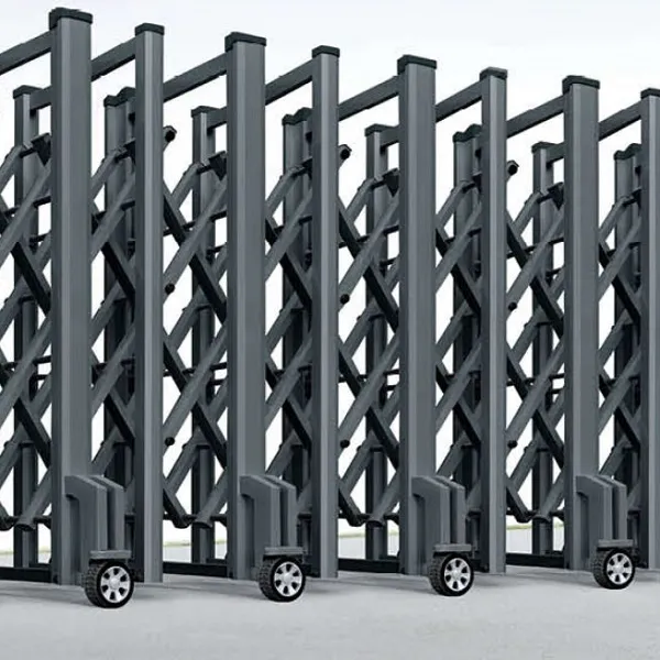 Cổng Xếp Nhôm Tự Động Mil11