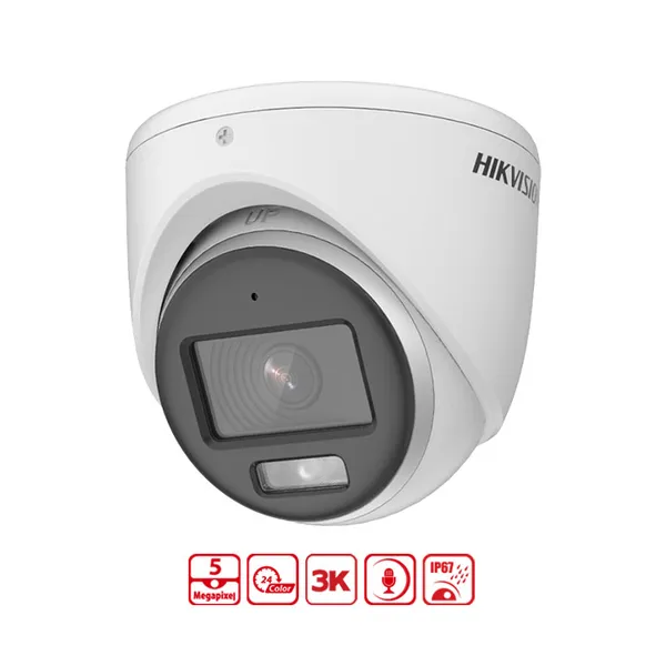 Camera HDTVI Có Màu Ban Đêm 5MP HIKVISION DS-2CE72KF0T-FS