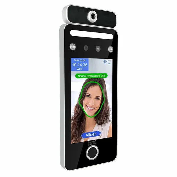 Máy Chấm Công Nhận Diện Khuôn Mặt Kết Hợp Đo Thân Nhiệt Ronald Jack AI09TF