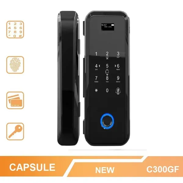 Khóa Vân Tay Cửa Kính Capsule C300GF
