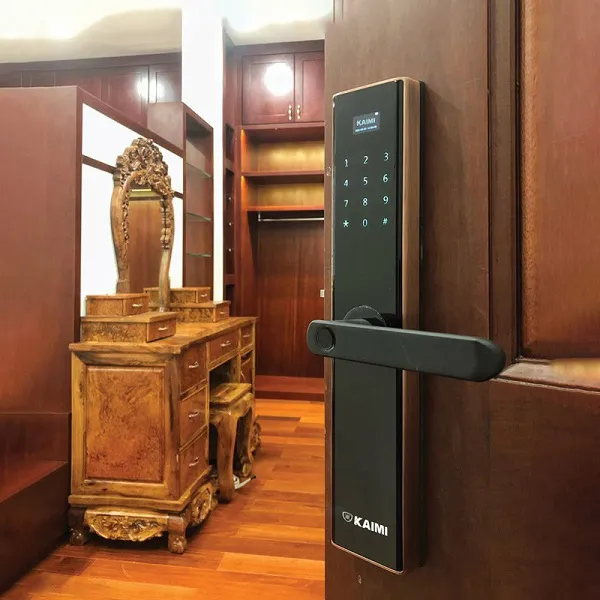 Khóa Cửa Vân Tay Kaimi BTM103 - Viền Đen