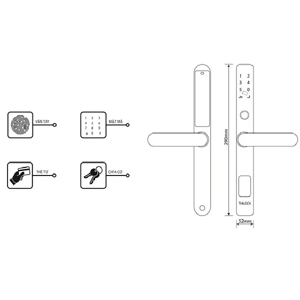 Khóa cửa vân tay Kaimi CN109